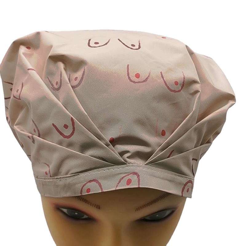 High Quality plastic free waterproof shower caps eco-friendly large bath cap elasticity shower cap with non-slip silicone band
