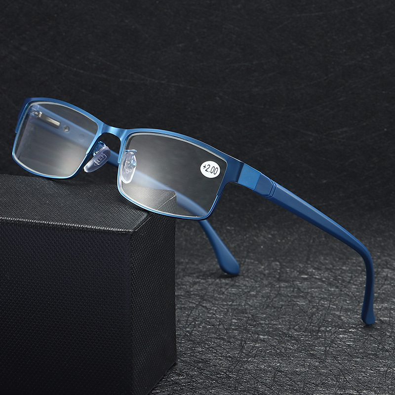 Men Reading Glasses NEW Business Metal Frame Optical TR90 Male Amplification Eyewear Presbyopia Glasses +1.0 +1.50 +2.0 To +4.0