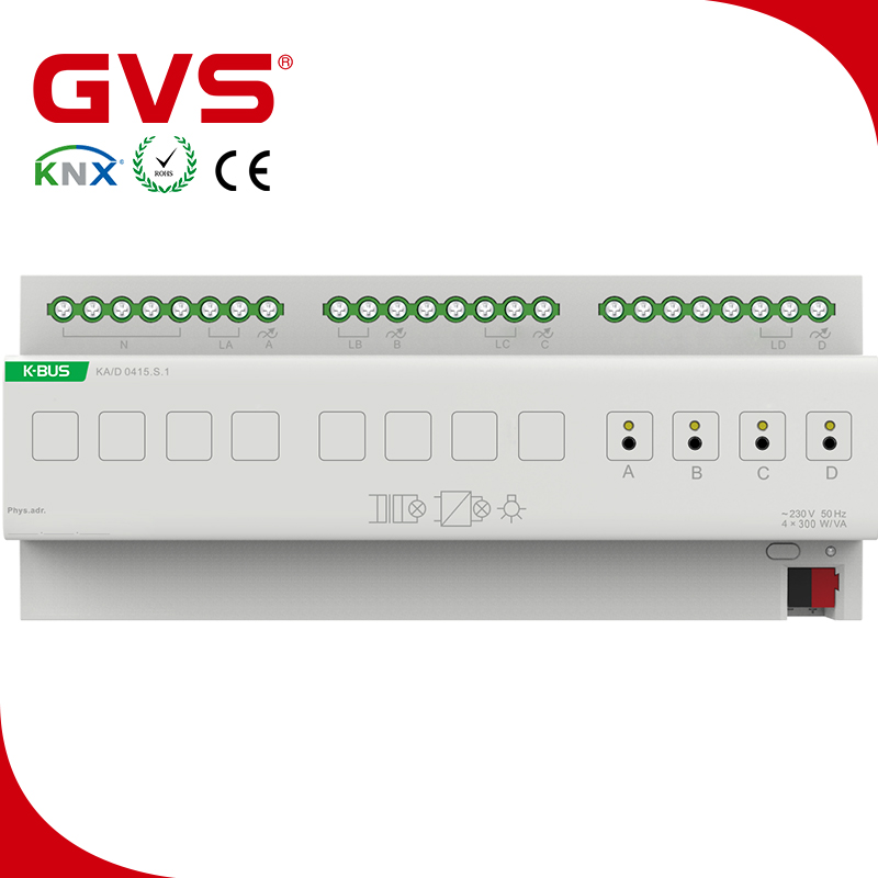 2019 завод Гуанчжоу KNX/bei GVS K-bus привод диммирования 1/2/4 фазы складывания универсальные диммеры KNX домашняя Автоматизация KNX диммер