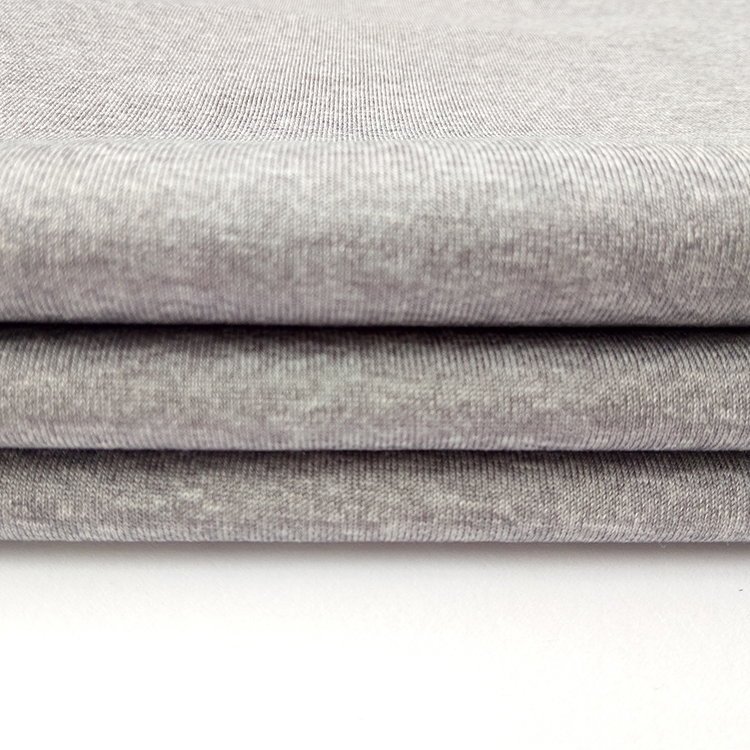 Polyester spandex brushed back fleece fabric for baby wrap-18003689