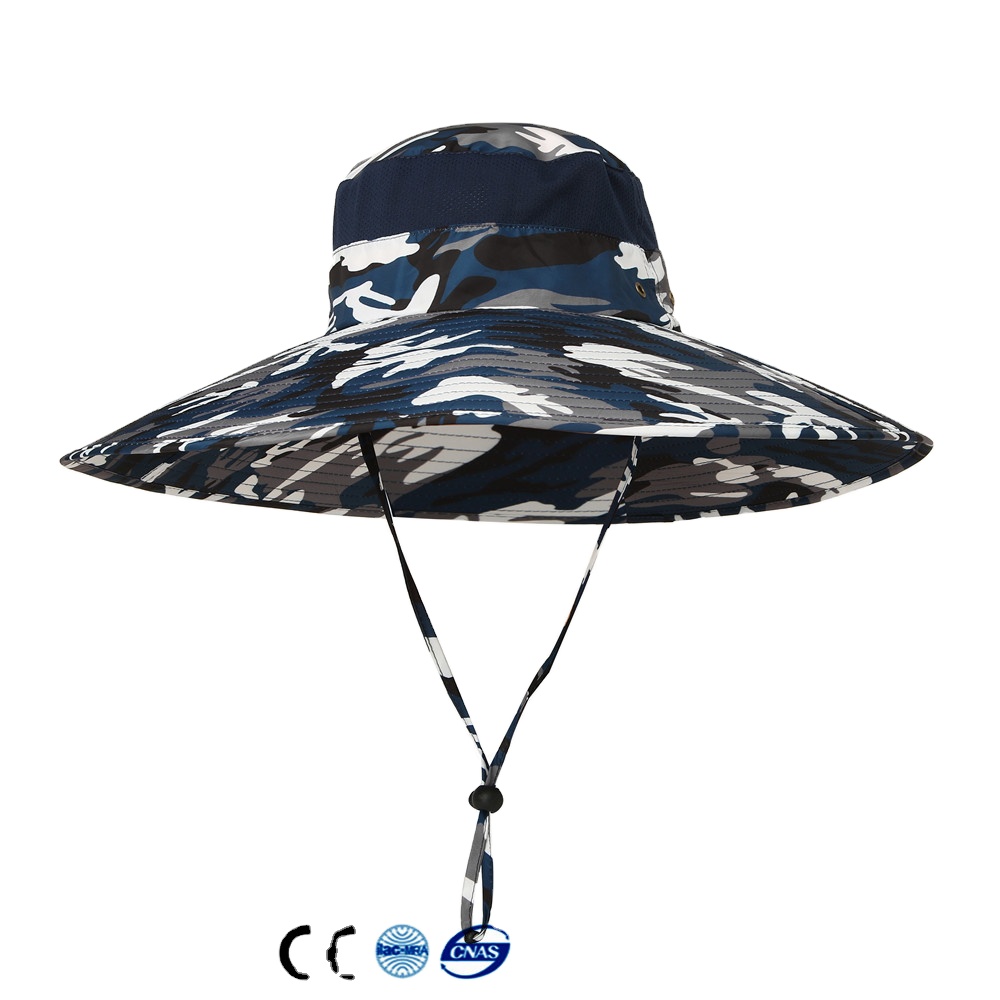 Men/Women Sun Safari bucket Hat Summer UV Protection SPF Waterproof camo tactical Boonie bucket Hat for Fishing Hiking