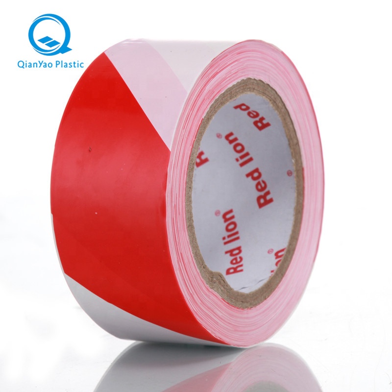 Signal Barrier Tape Non-Adhesive Red-White 100 m x 80 mm(75mm) Hazard Warning Tape for Barrier
