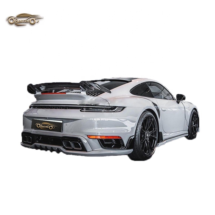 Лучшее качество, задний спойлер из углеродного волокна для porsche 911 992, стиль Techart, заднее крыло