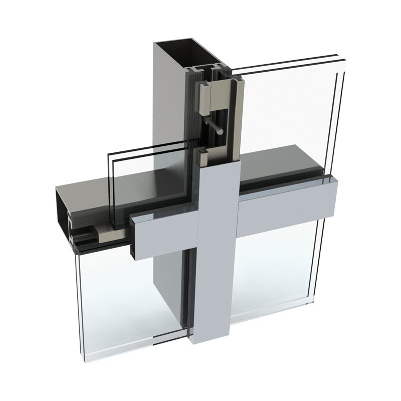 Long Life High Quality Steel Frames Fire Rated Fireproof Glass Curtain Wall