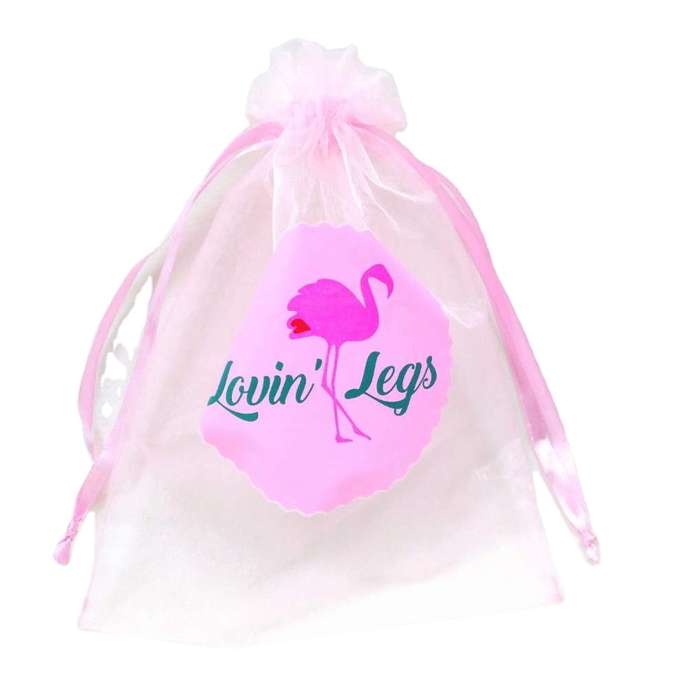 2021 Wholesale eco-friendly logo pink custom printed gift Drawstring organza perfume bag with logo