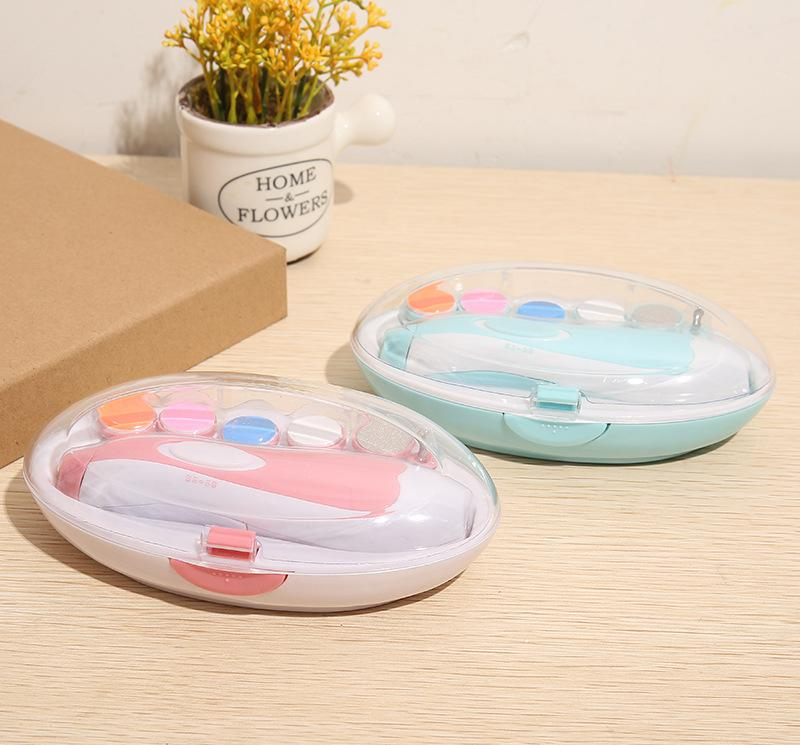 LED Light Multi-functional Baby Nail File Electric Nail Trimmer Electric Manicure Set For Newborn Kids And Adults