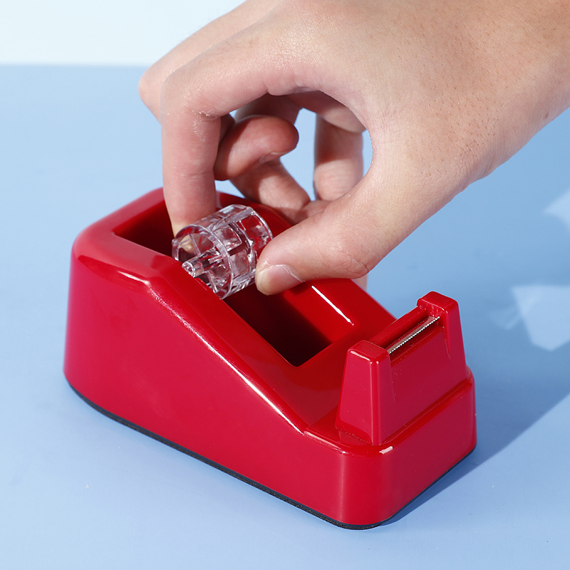 Tenwin T3706 New Arrival Holder Dispenser Desktop Stationery Desk Packing Plastic Gold Color Offers Tape Cutter