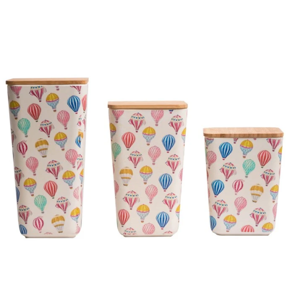 Bamboo Fibre Eco-Friendly Storage Containers