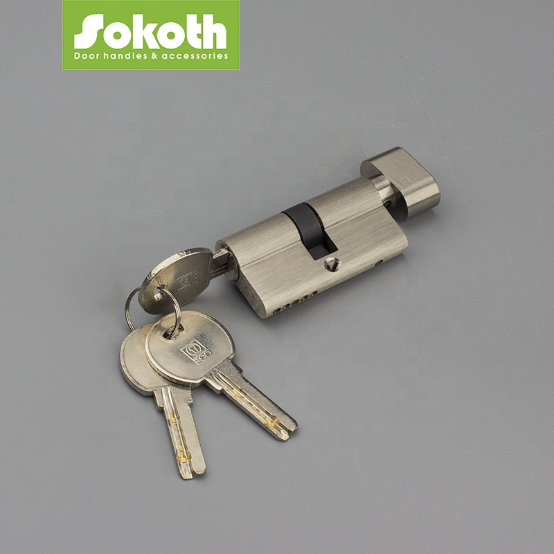 cheap price 60mm 70mm profile zinc alloy lock cylinder with master key