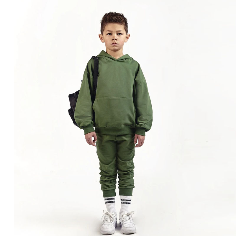 Manufacturer Hot Sale Fashion Soft Touch Oversized Hoodie Joggers Boys Clothing Set