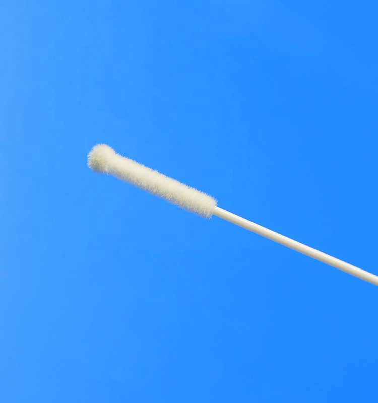 Nasopharyngeal Flocked Safe Nasal Swab For Flu Testing