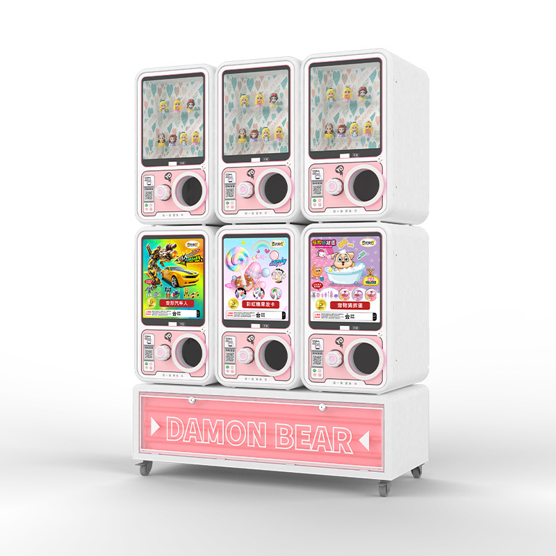 Riteng New Capsule Toys Candy Bouncy Ball Vending Machine White Gacha Gachapon Machine
