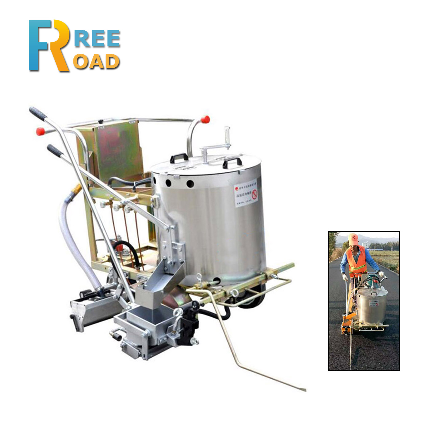 LF360 Hand push hot melt road making machine road marking applicator
