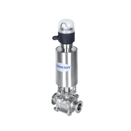 DONJOY SS304 316L фланец потока регулируемого клапана Пневматический non-удерживания прямые шаровые краны
