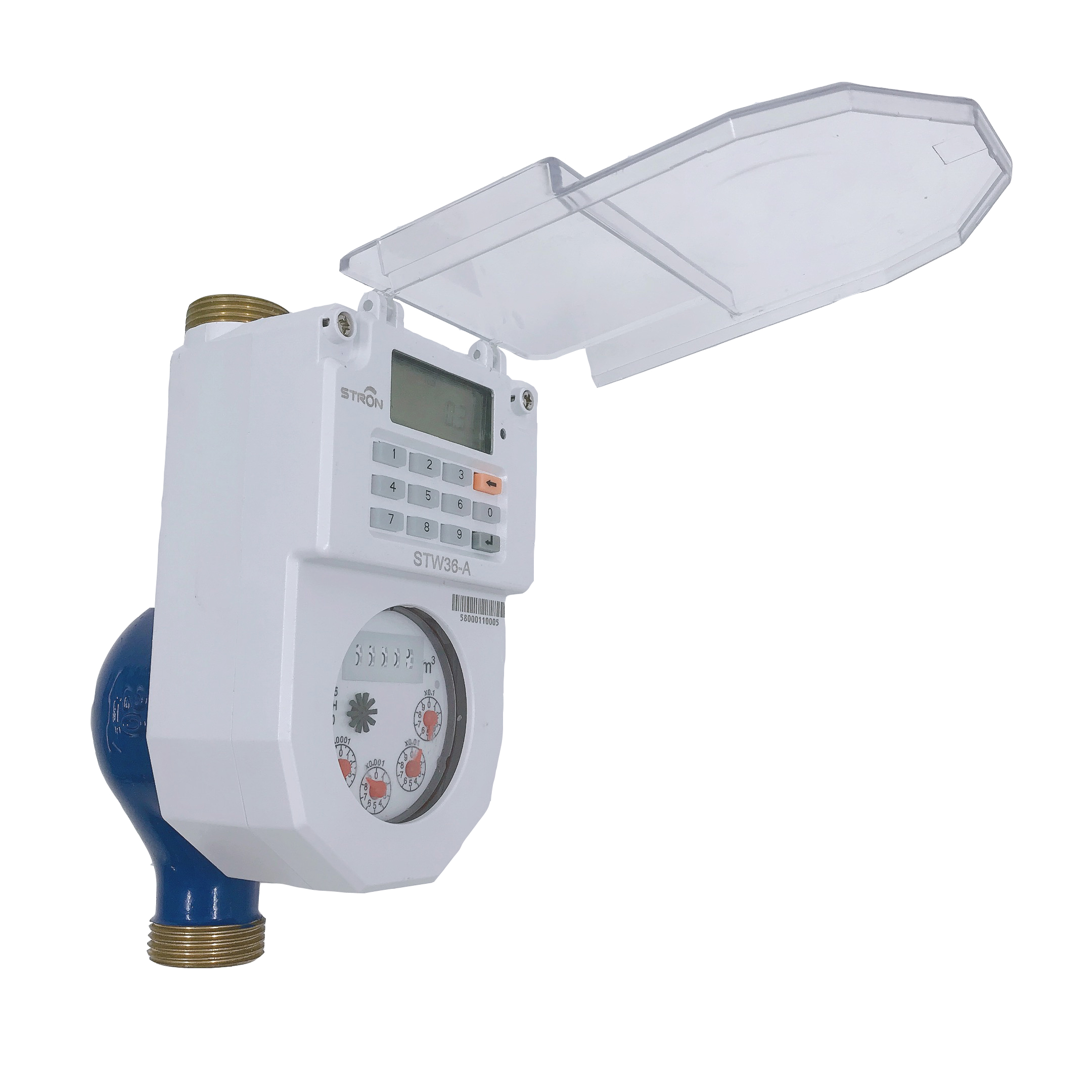 STS предоплаты типа клавиатуры класса B LoRa-RF дополнительный счетчик воды с шаг тариф функция