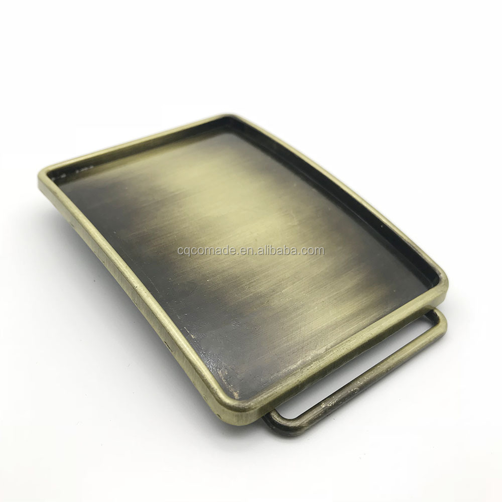Personalized Bronze Metal Belt Buckle Blank Buckle for Customization