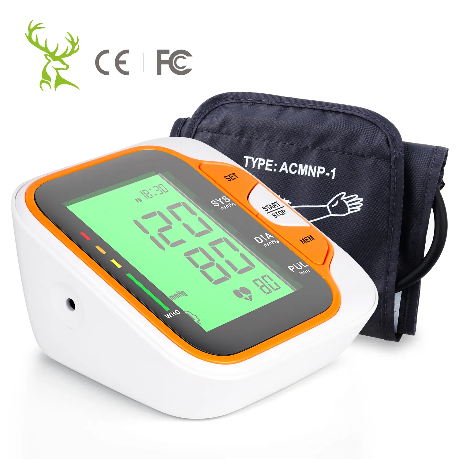 High Quality Armband Blood Pressure Monitor BP Monitor With Digital LCD And Speaker