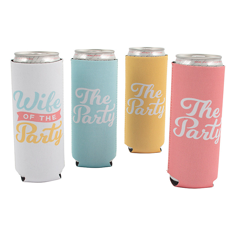 Тонкие сублимационные чистые тонкие неопреновые кулеры Coozies 12 унций Coozies для тонких банок