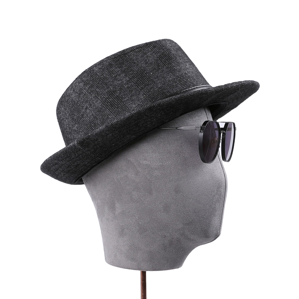 2021 High quality men stetson fedora hat Woolen Cloth Trilby Crown felt hats for Autumn Winter Vintage Formal hat
