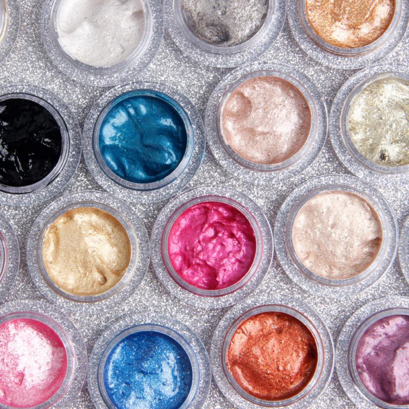 No Brand Vegan Makeup Glitter Eye Shadow Glow Cream Jelly Highlighter Chameleon Pigment Shimmer Eye Cream Eyeshadow