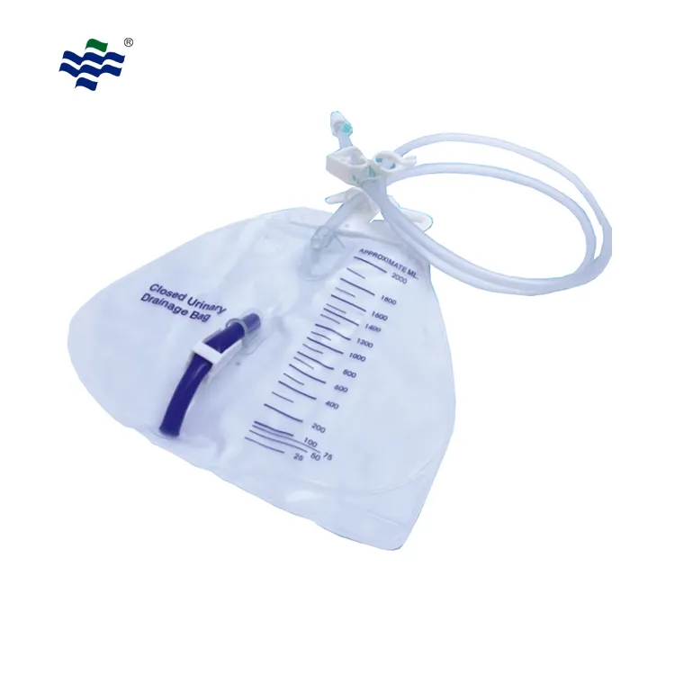 Medical device disposable luxury urine drainage bag 2000ml