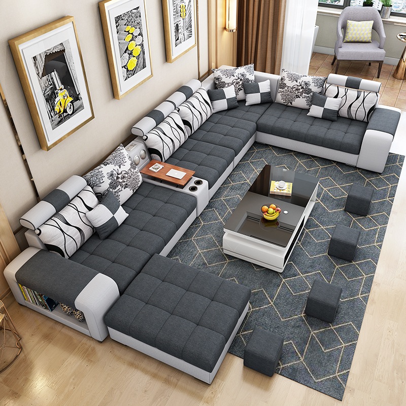 Мебельная фабрика предоставляет в гостинную livingroomsofa гостиная технологии ткань диван 7 seaterfabric диван 1903