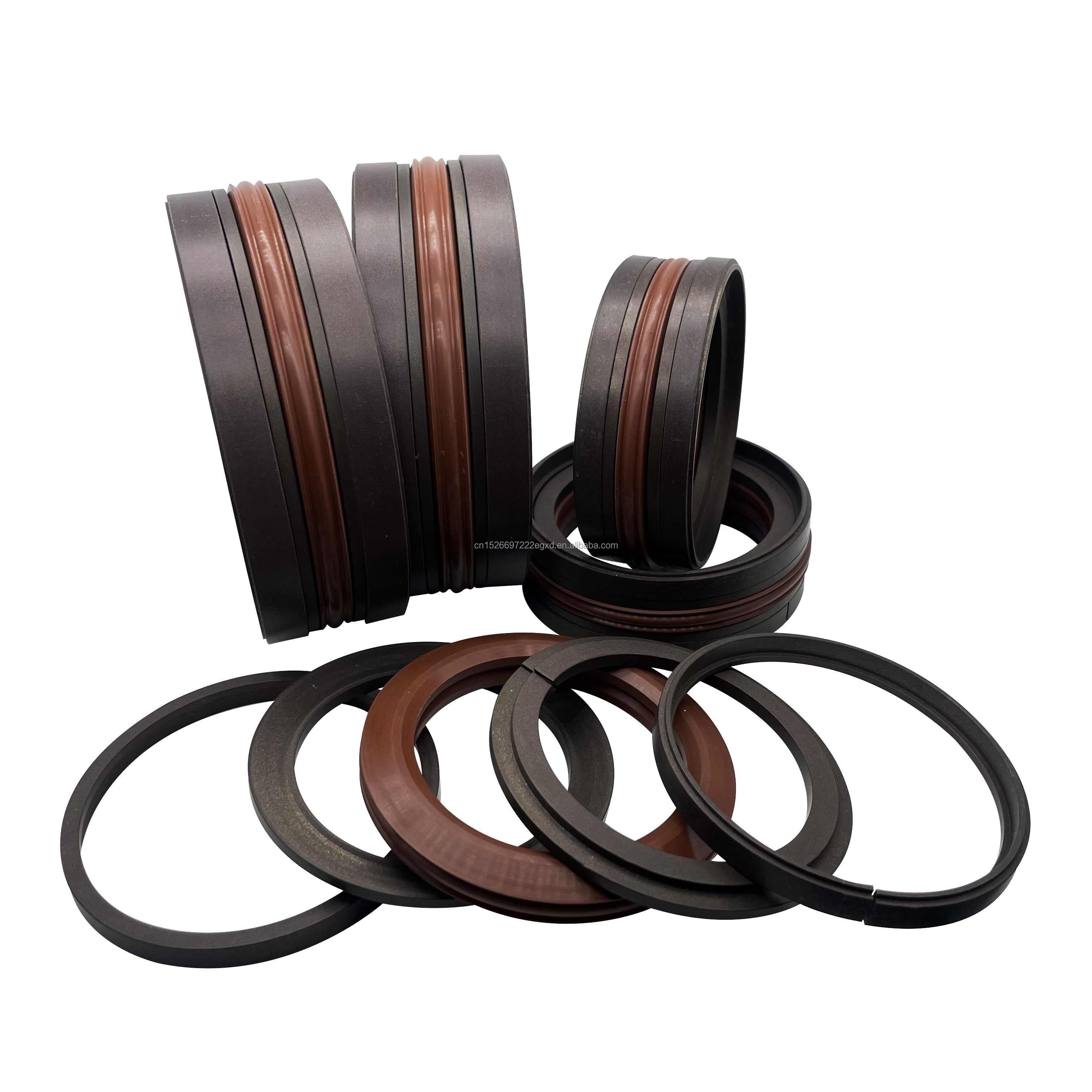 KDAS five combination piston sealing ring fluorine rubber, tetrafluorocopper powder material hydraulic cylinder combination seal