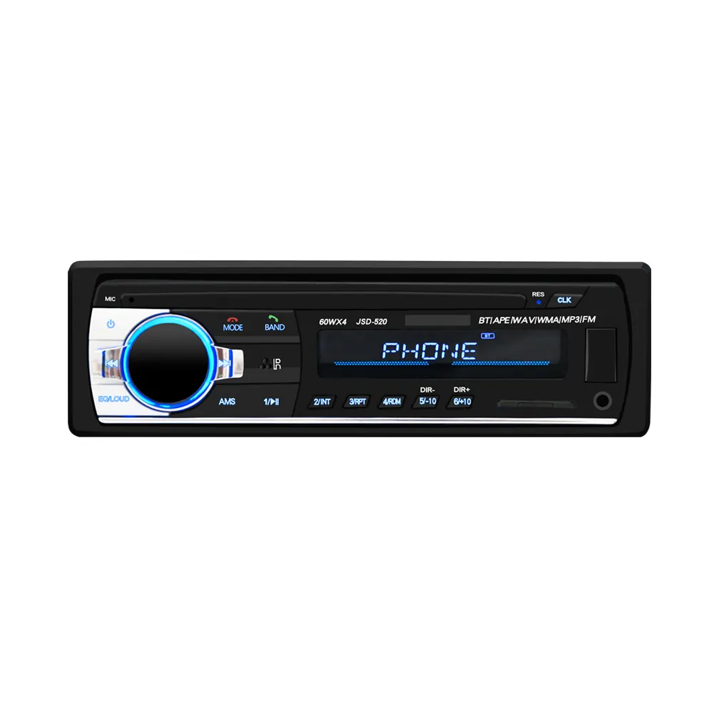 Автомобильный MP3-плеер, Стерео Авторадио, автомобильный радиоприемник BT 12 В In-dash 1 Din FM Aux In приемник SD USB MP3 MMC WMA