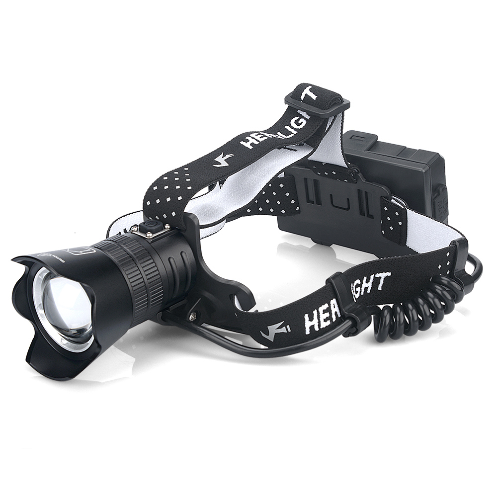 High quality high power XHP90 headlight zoom headlight flashlight rechargeable led headlight