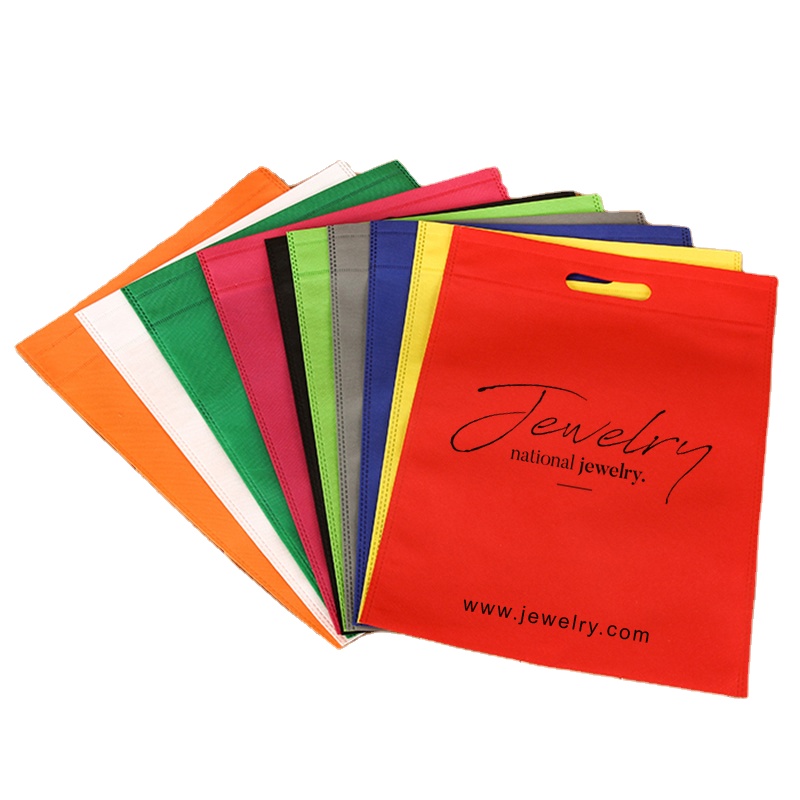 Die Cut Custom Non Woven Printing Design Boutique Shopper Cloth Bag With Logo