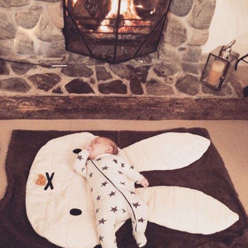 Children's Baby Crawling Mat Decoration Game Carpet Rabbit Animal Folding Floor Play Mat Baby