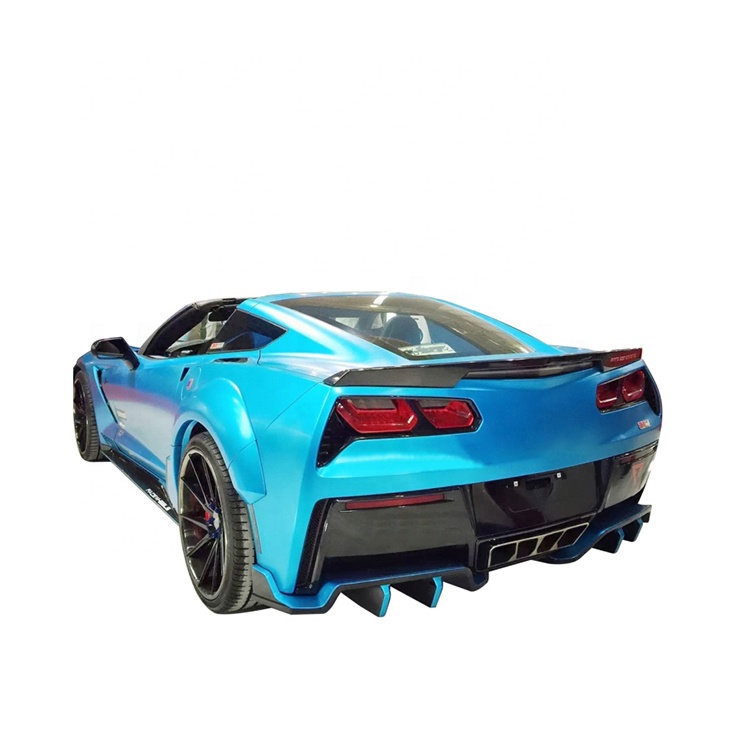 Спойлер для багажника из углеродного волокна предназначен для Chevrolet Corvette C7 Z06 Z07 в стиле BS