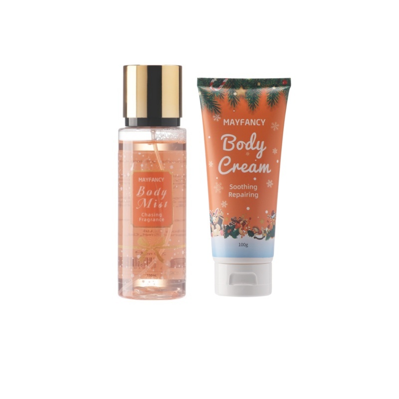 OEM Christmas Gift Body Lotion Set Private Label Mini Body Mist Lotion Whitening Fragrance Spa-Like Nourishing Formulas Top