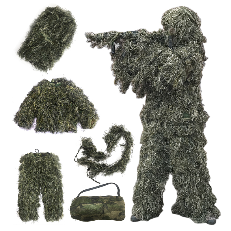 MUCHAN wholesale auspicious clothing CS sniper cloak camouflage wool silk cloak straw straw camouflage clothing