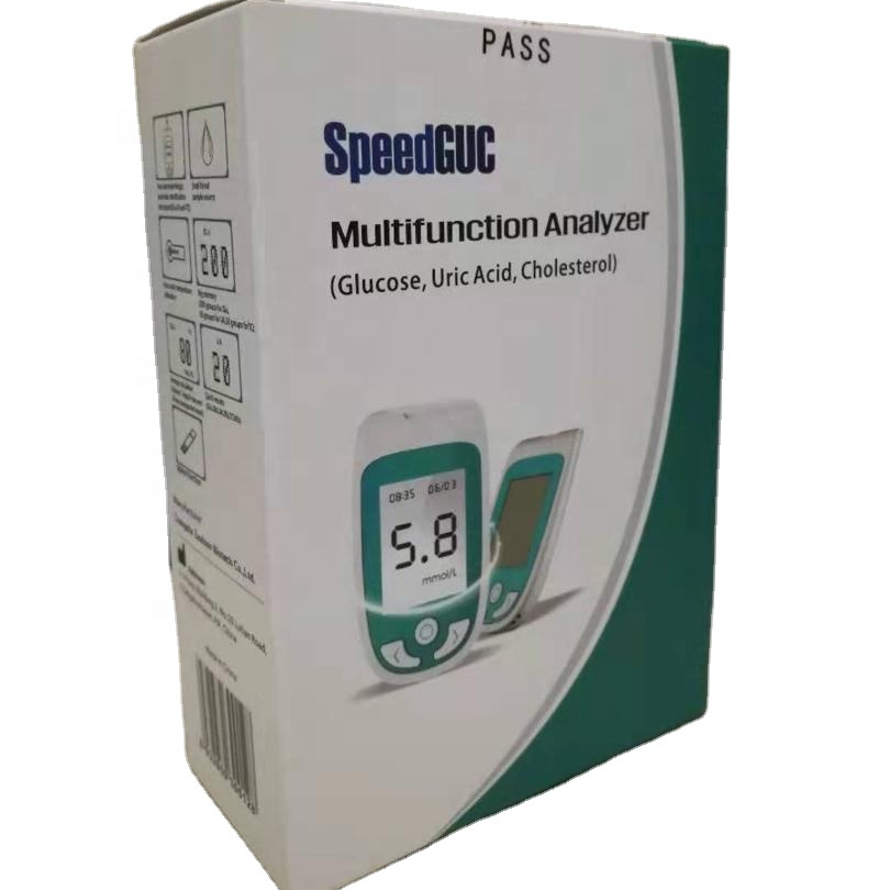 glucometer 3 in 1Blood sugar cholesterol uric acid multifuction analyzer