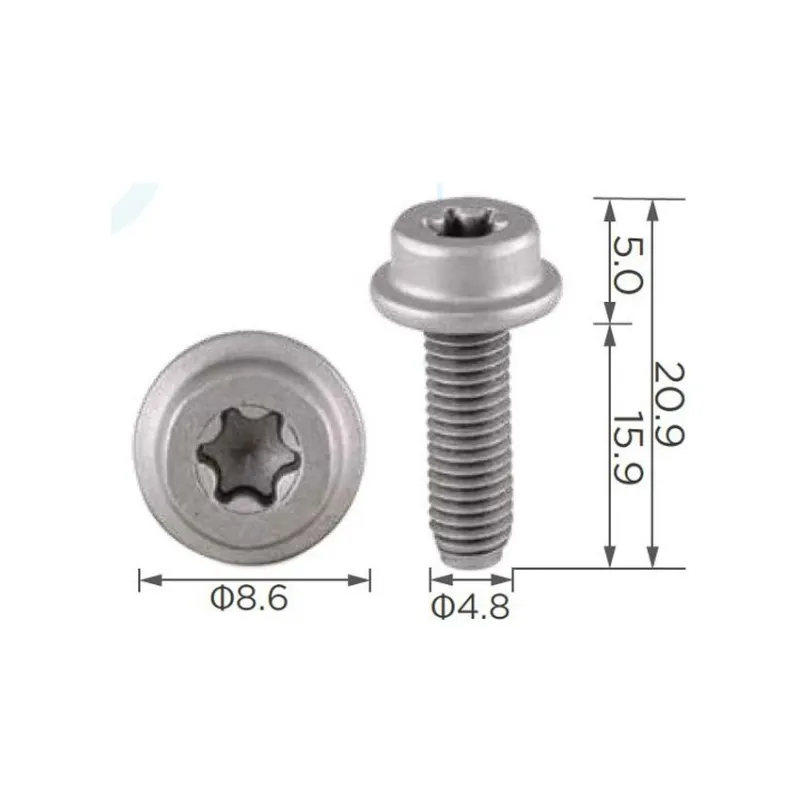 Полукруглый винт с внутренней шестигранной головкой и шайбой для VW N10569501