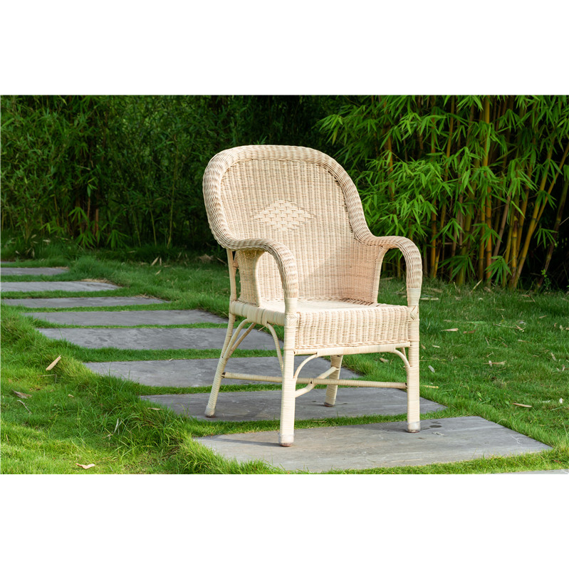 New design outdoor cane chair garden recreational plait cane chair