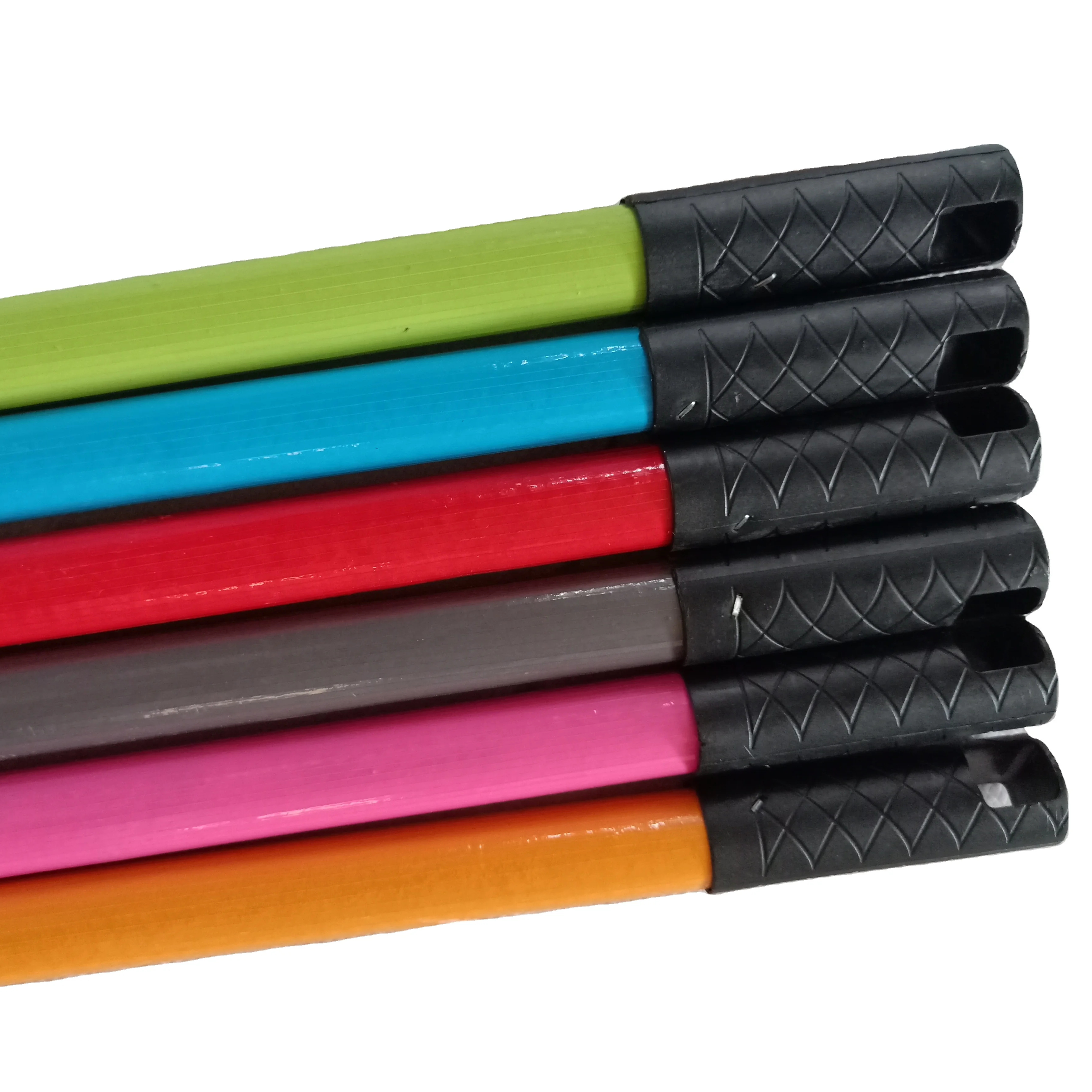 Less Than 1 Dollar Owentek 120cm Ribbed PVC Coated Broom Stick Colored Mop Handle Household Items