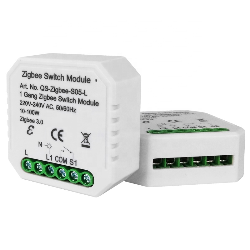 Система домашней автоматизации Tuya ZigBee, переключатель сигнала умного дома, провод под напряжением 100 Вт, переключатель ZigBee
