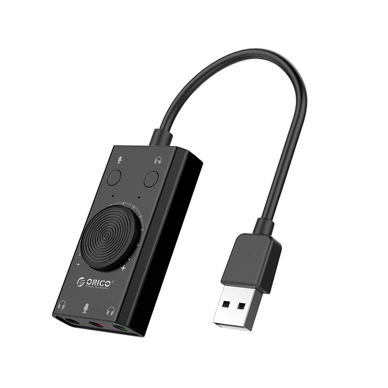 Внешняя звуковая карта ORICO с микрофоном и USB-портом