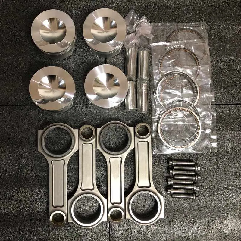 For AUDI/VW EA888 GEN3 82.5mm CR 9.5:1 144mm 23mm pin Forged Pistons with pins and rings & Conrods with bolts best quality