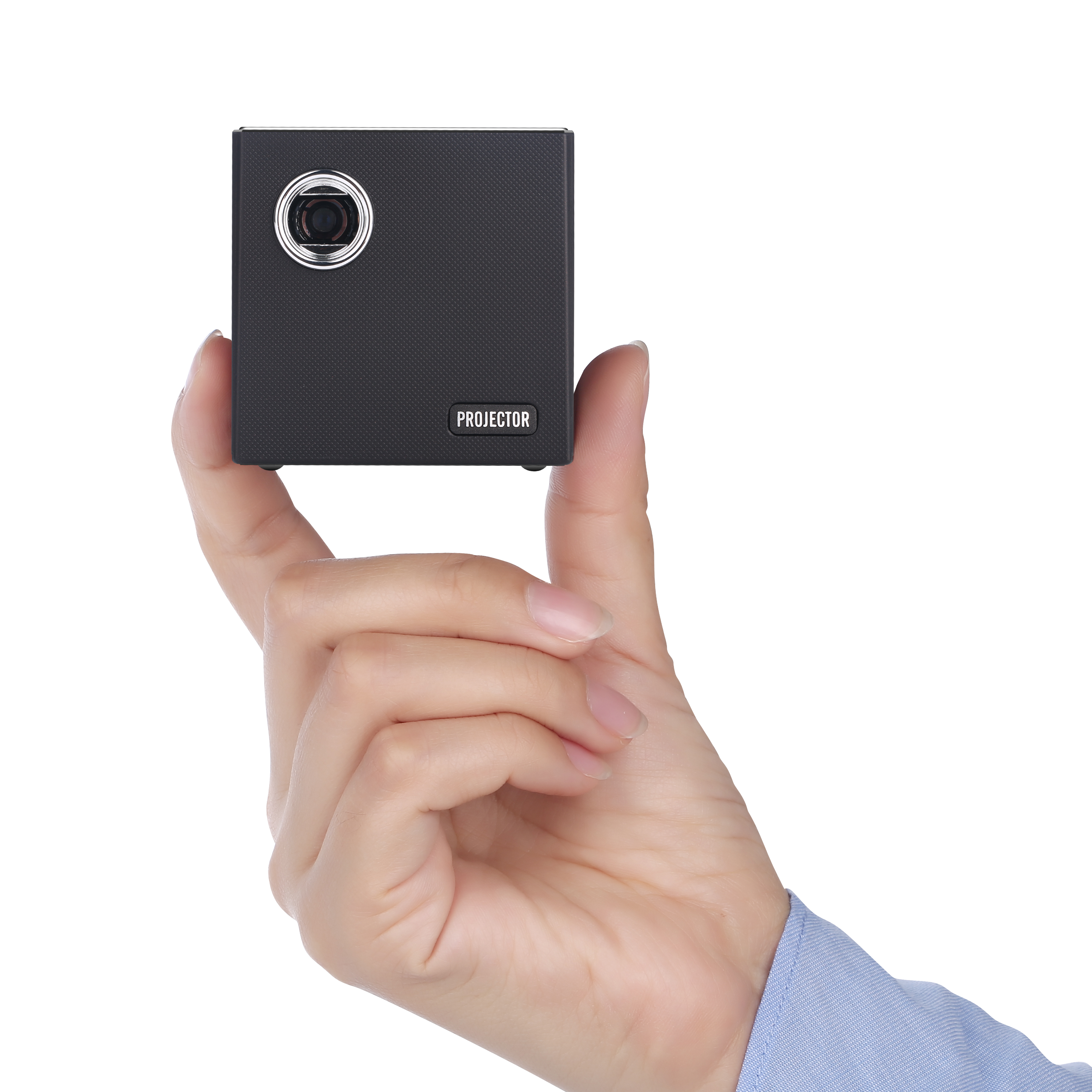 2021 Mini Cube Cute Pocket DLP Projector 854*480 Auto Keystone Android7.1 chargeable Mini Beamer home theater support 4k C80