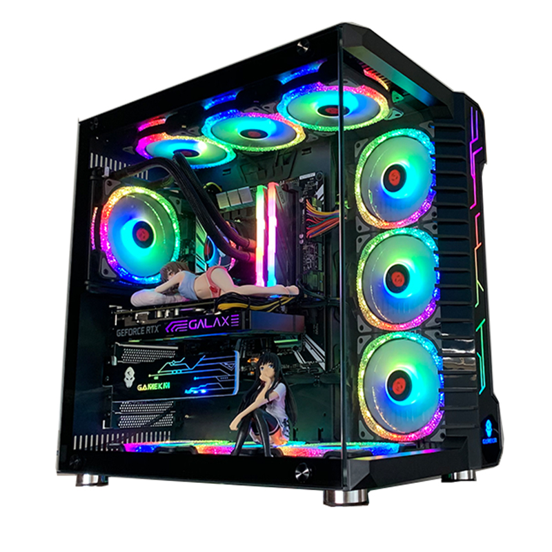 Корпус для процессора super-ATX 360, игровой корпус с водяным охлаждением и RGB-подсветкой