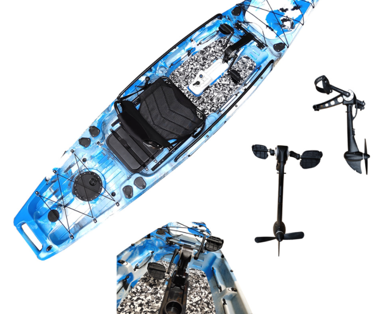 Kayaks with pedals Pedal kayaks Solo boats Fishing boats