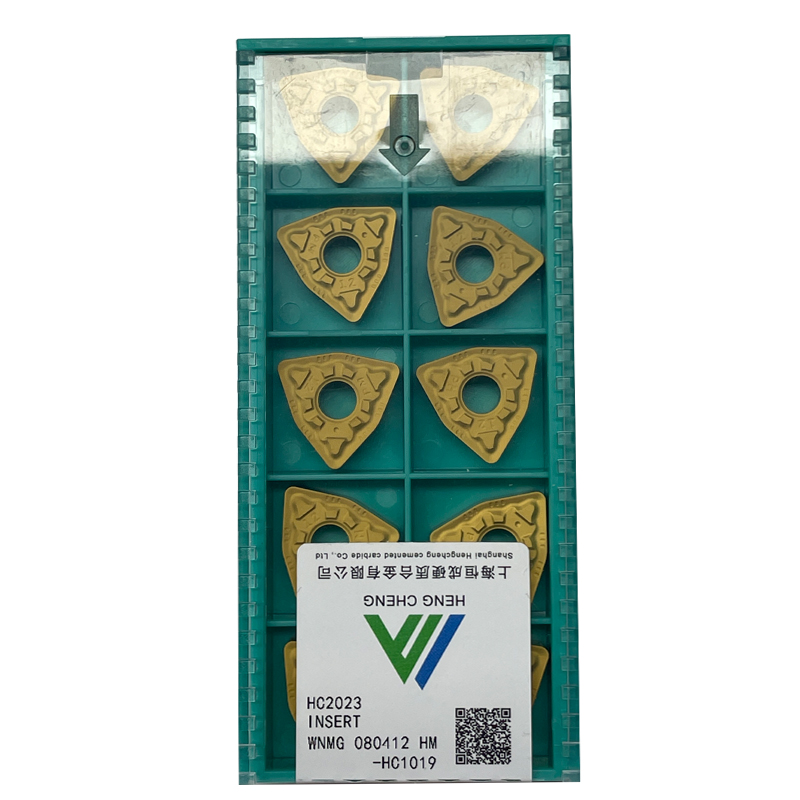 WNMG 080412 HM HC1019 Tungsten Carbide Golden PVD Coated Cutting Tools Turning Insert Processing Steel Parts Materials