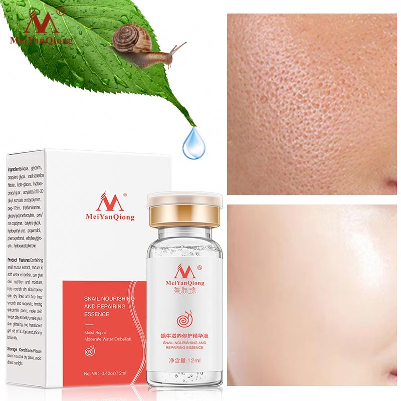 Anti-wrinkles Anti-aging snail hyaluronic acid shrink pores face skin care whitening face serum
