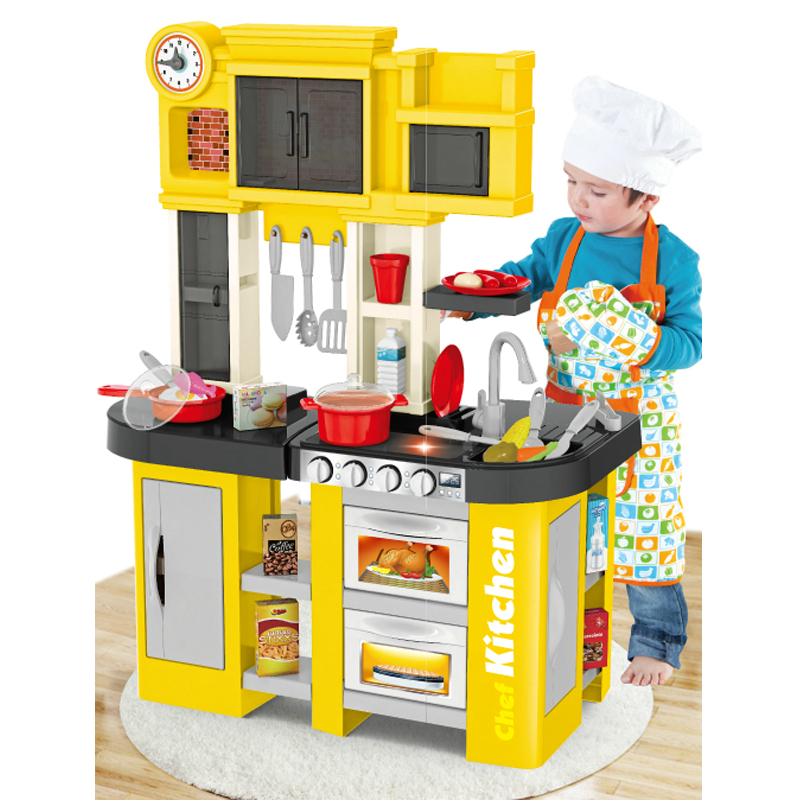 Water function a big size baby kitchen toy cooking set for kids girls