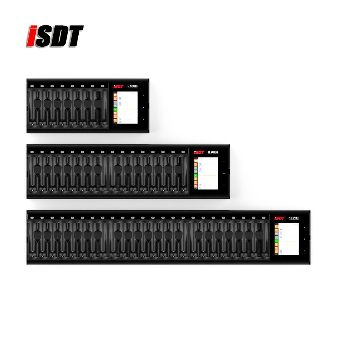 Зарядное устройство ISDT N8 N16 N24 AA AAA для аккумуляторов, умное зарядное устройство постоянного тока для аккумуляторов Li-lon LiHv Ni-MH Ni-Cd LiFePO4