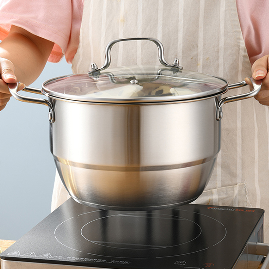 Manufacturer Stainless Steel Soup & Stock Pots Cooking Saucepan Milk Pot Soup Pot For Kitchen