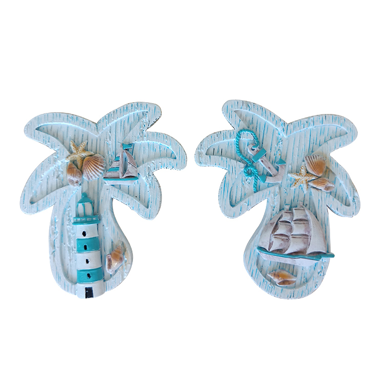 Promotional Custom Polyresin Cute Palm Tree Fridge Animal long-lasting use durable magnets For Fridge Magnets